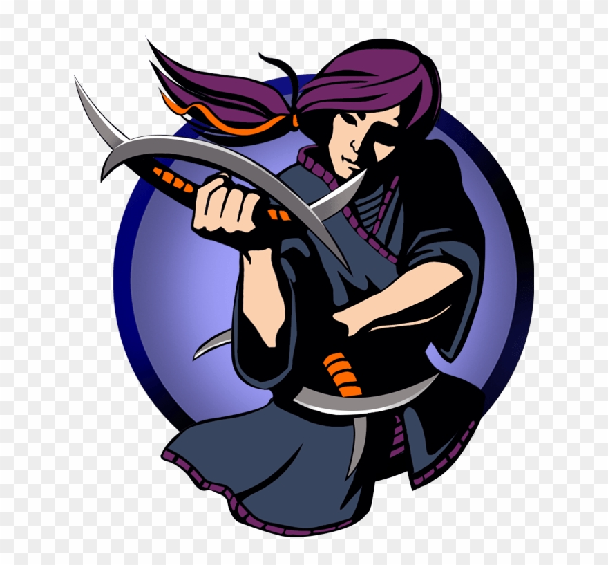 Man Crescent Knives Old Clipart