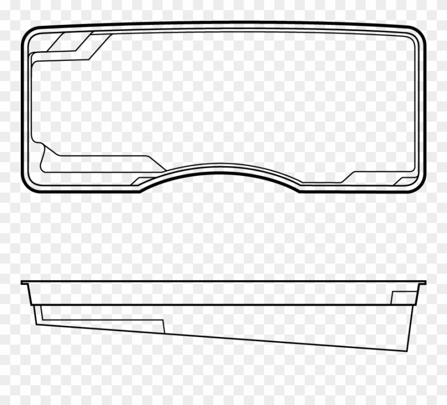 Leisure Pools Moroccan 27' - Line Art Clipart