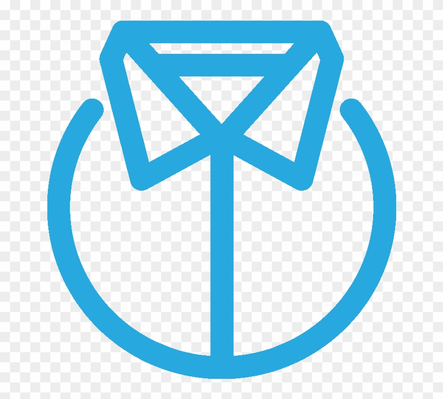 Small Icon Of A Collared Shirt - Emblem Clipart