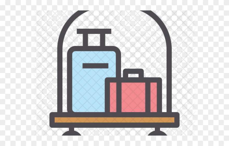 Luggage Clipart Porter - Illustration - Png Download
