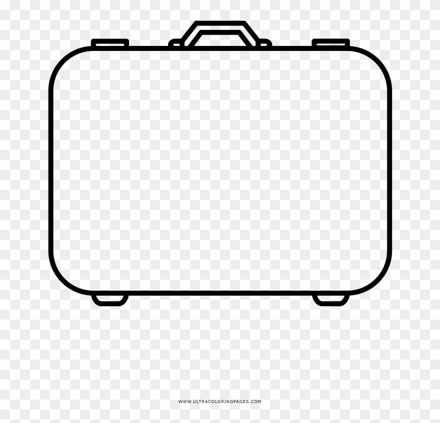 Dibujo Para Colorear Libro De Equipaje Viaje - Di Valigia Da Colorare Clipart