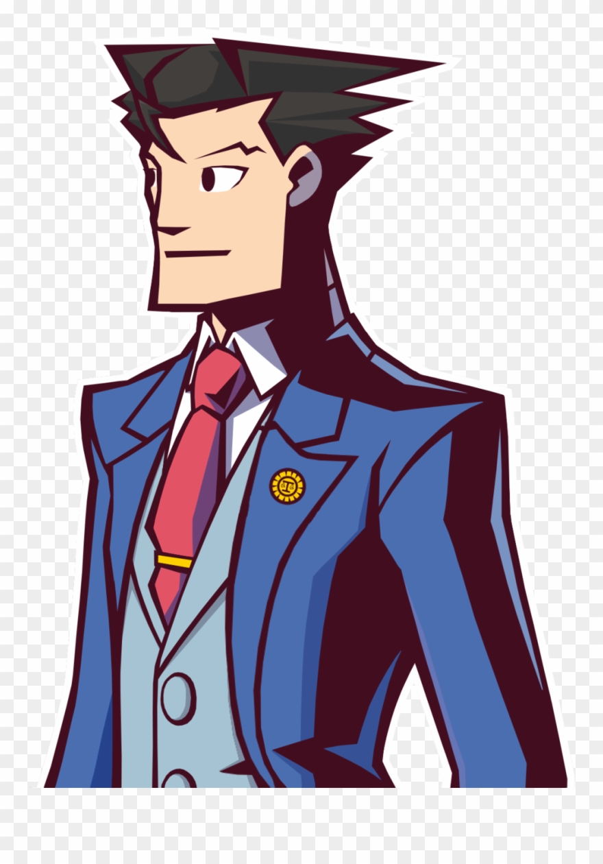 Ace Attorney Phoenix Wright - Green Detective Ghost Trick Clipart
