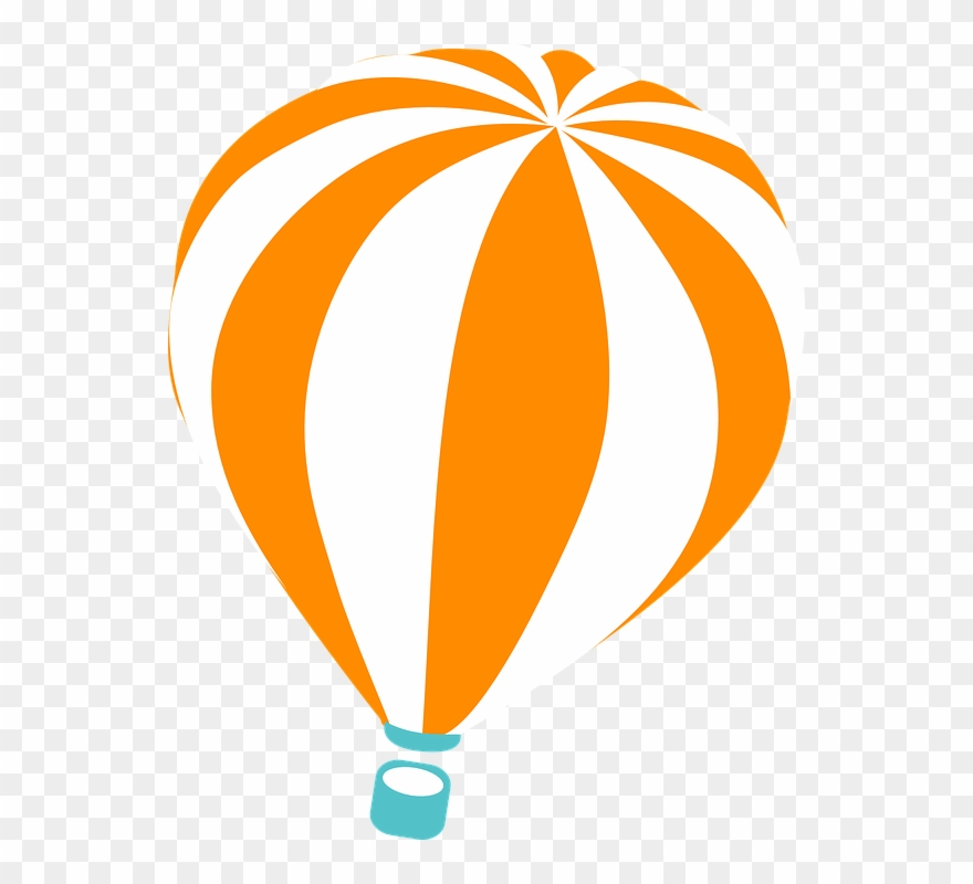 Hot Air Balloon Clipart Simple - Vetor Balão De Ar Quente Png Transparent Png