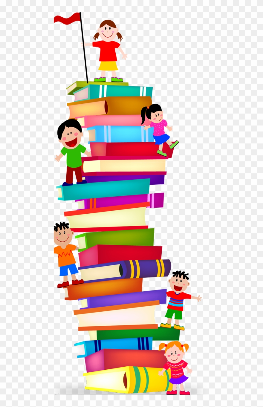Stack Clipart Preschool Book Clip Free - Library Menu Of Services - Png Download