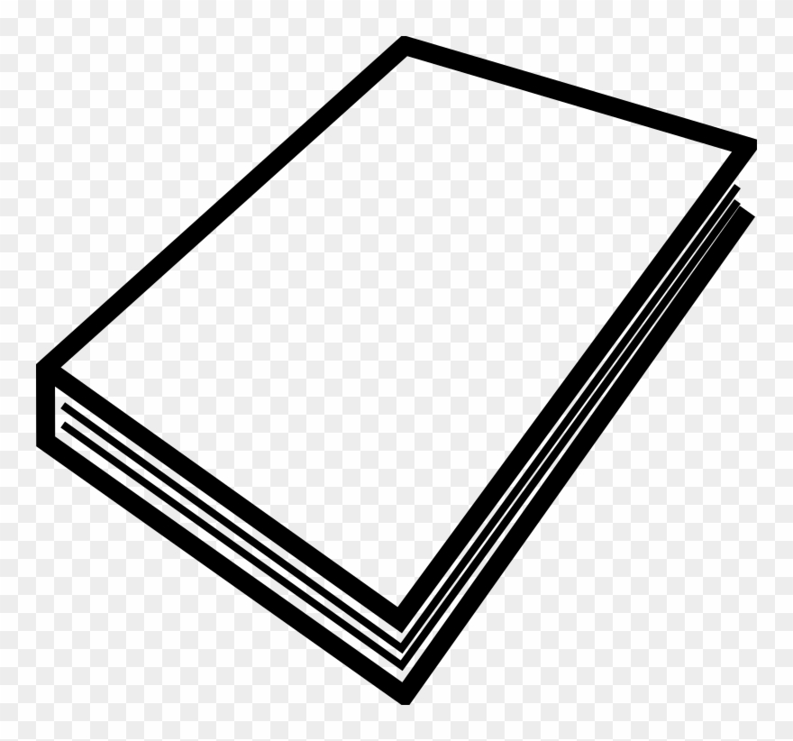 Paper, Book, Stack, Blank, Sheets, White, Booklet - Closed Book Clip Art - Png Download