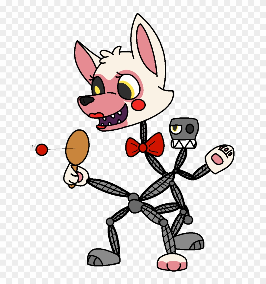 Png Free Download Ballora Drawing Mangle - Fnaf World Mangle Fanart Clipart