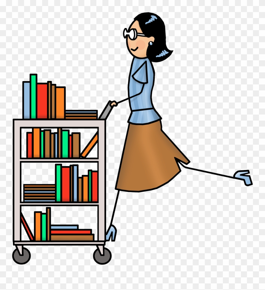 Images Clip Art Cart - Book Cart Clip Art - Png Download