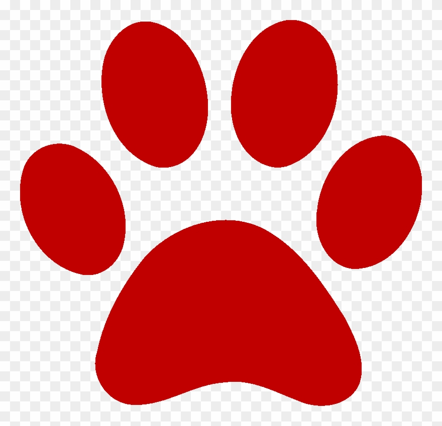 Book Fair Volunteer Form Could Use This To Get Volunteers - Red Dog Paw Print Clipart