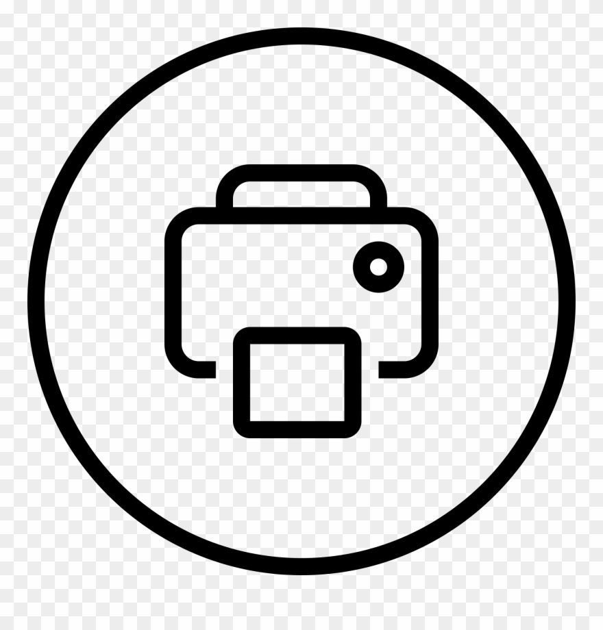 Print Icon - Icon Printer Button Clipart