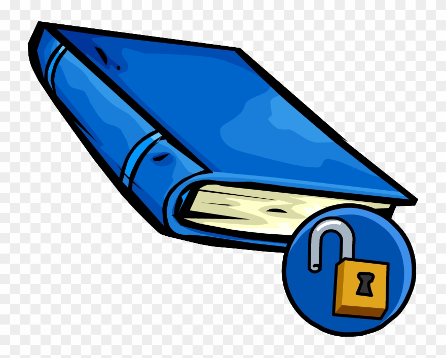 Blue Book - Club Penguin Book Clipart