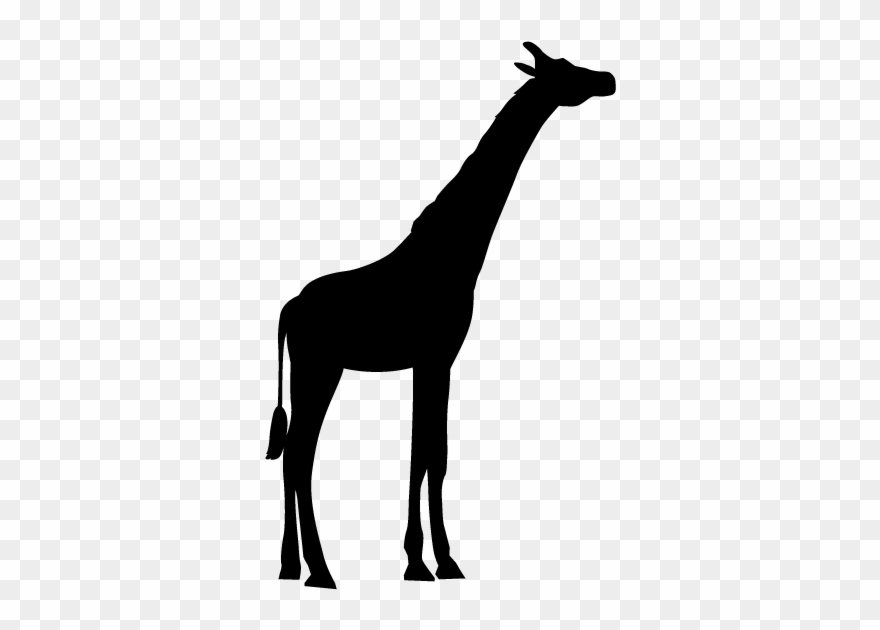 Giraffe - Silhouette - Animals Illustration - キリン シルエット フリー Png Clipart