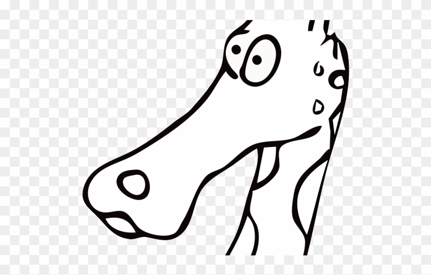 Giraffe Clipart Gerald - Drawn Giraffe - Png Download
