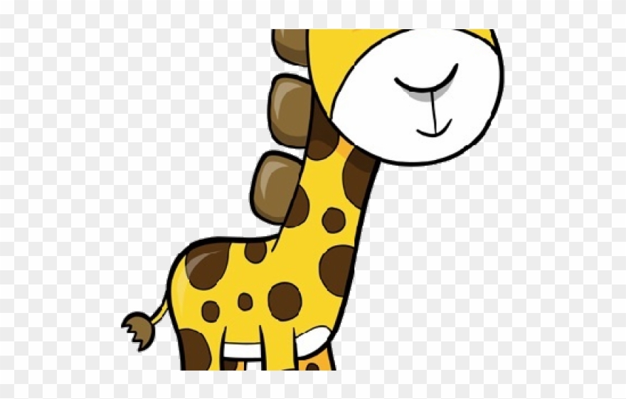 Pinterest Clipart Giraffe - Baby Giraffe Cartoon - Png Download