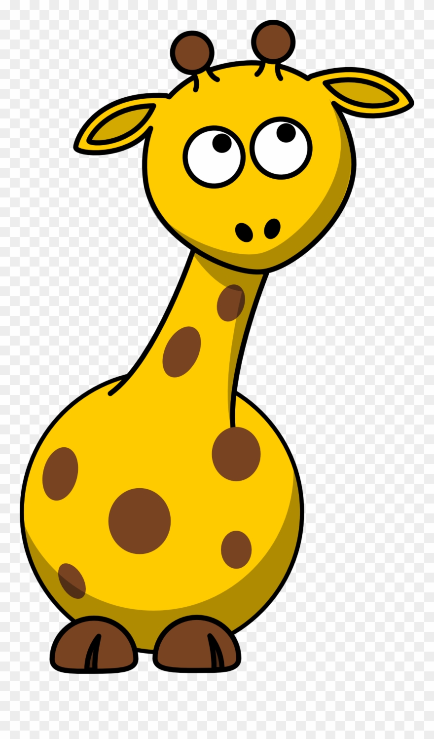 Cartoon Giraffe Free Vector Graphic Baby Giraffe Cute - Cartoon Giraffe Clipart