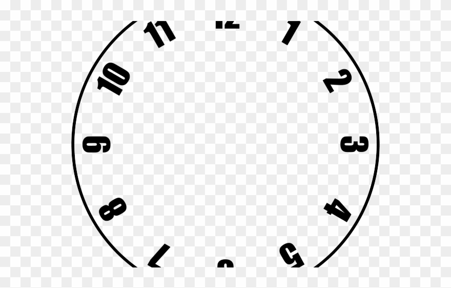 Squares Clipart Blank Clock - Clock Template - Png Download