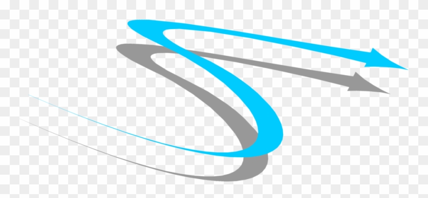 Clipart Abstract Arrow - Curve Line Transparent Background - Png Download