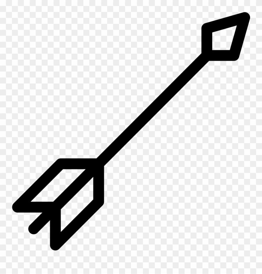 Clip Art Black And White Library Archery Png Transparent - Bow Arrow Icon Png