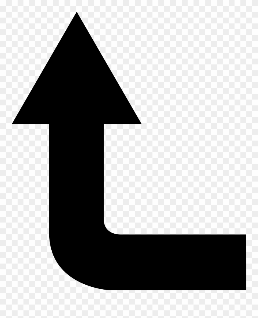 Open - Turn Right Arrow Vector Clipart