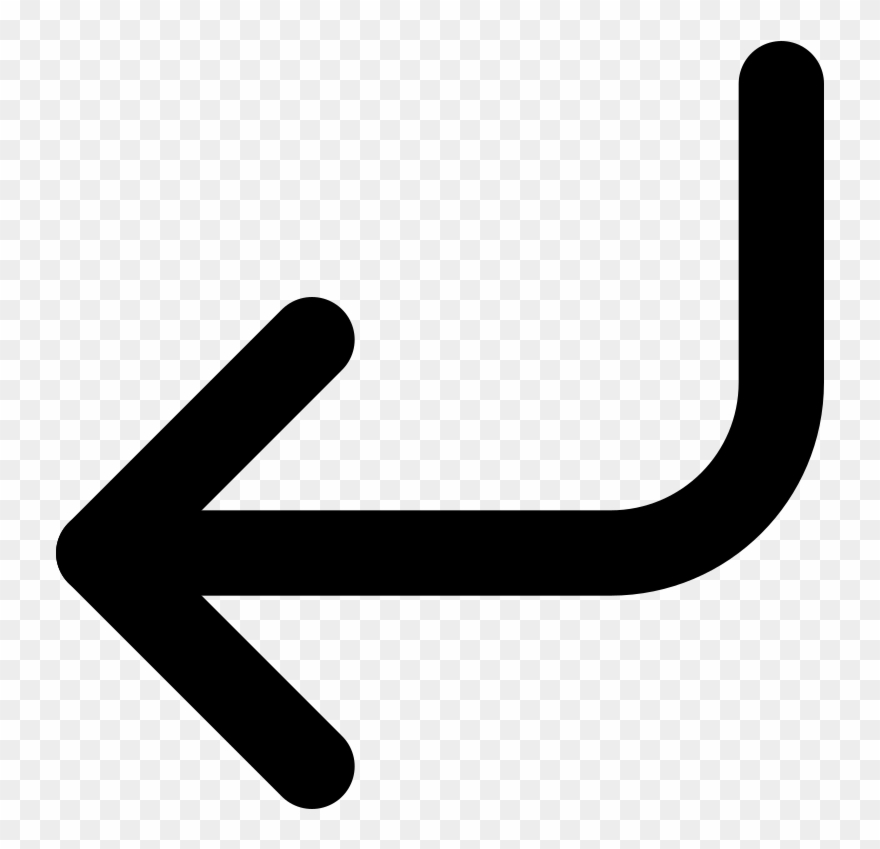 Open - Arrow Corner Left Png Clipart