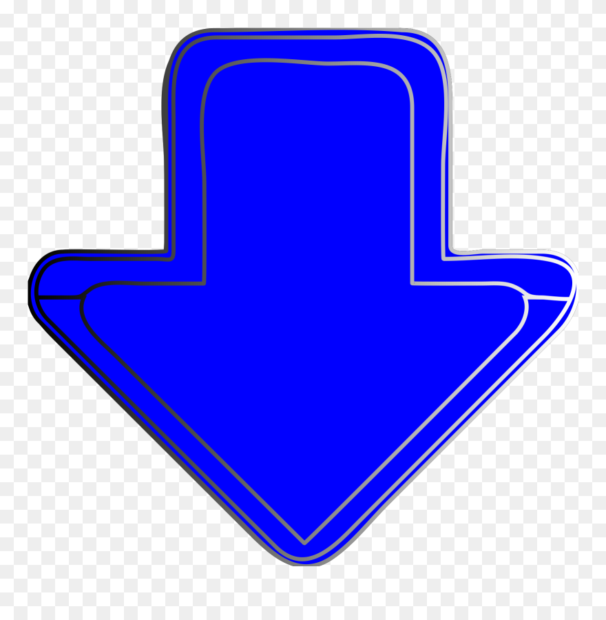 Blue Down Arrow Clipart