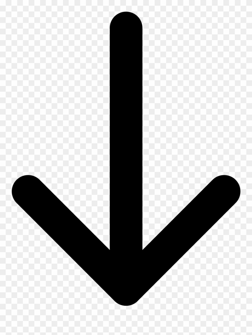 Open - Arrow Down Svg Clipart