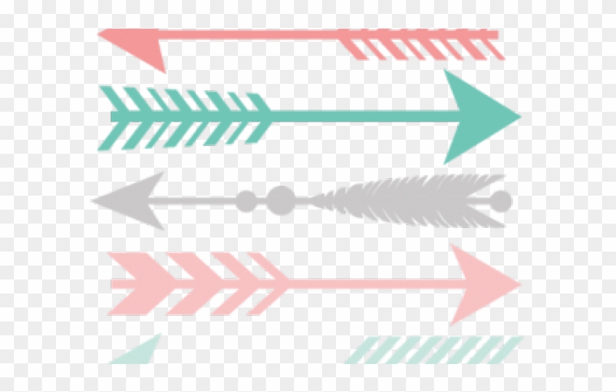 Arrow Clipart Silhouette - Silhouette Arrows Svg - Png Download