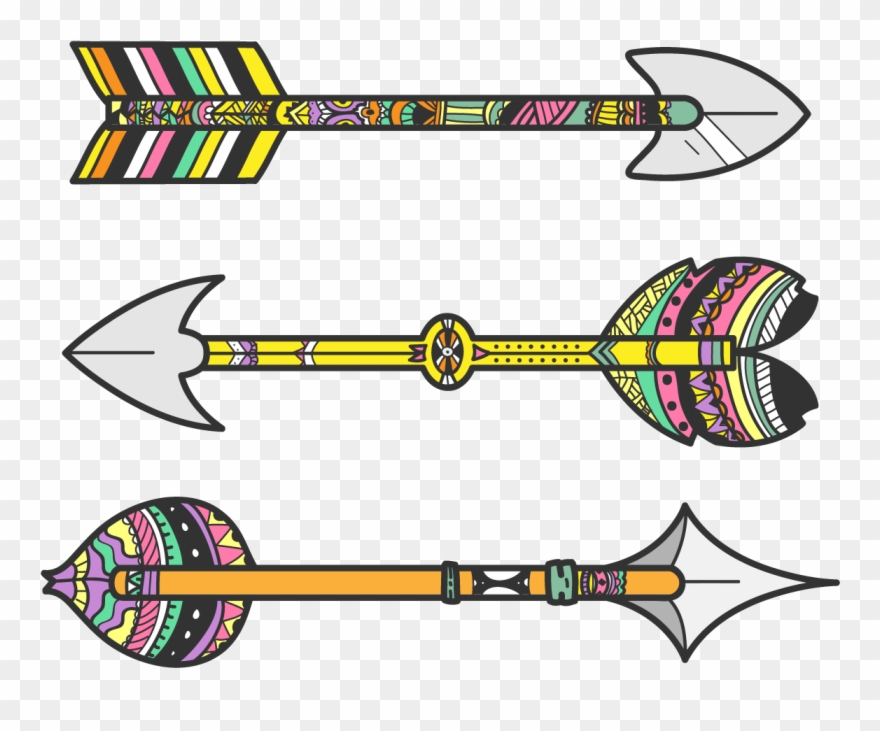 Arrow Clip Art Tribal - Flechas Tribales Png Transparent Png