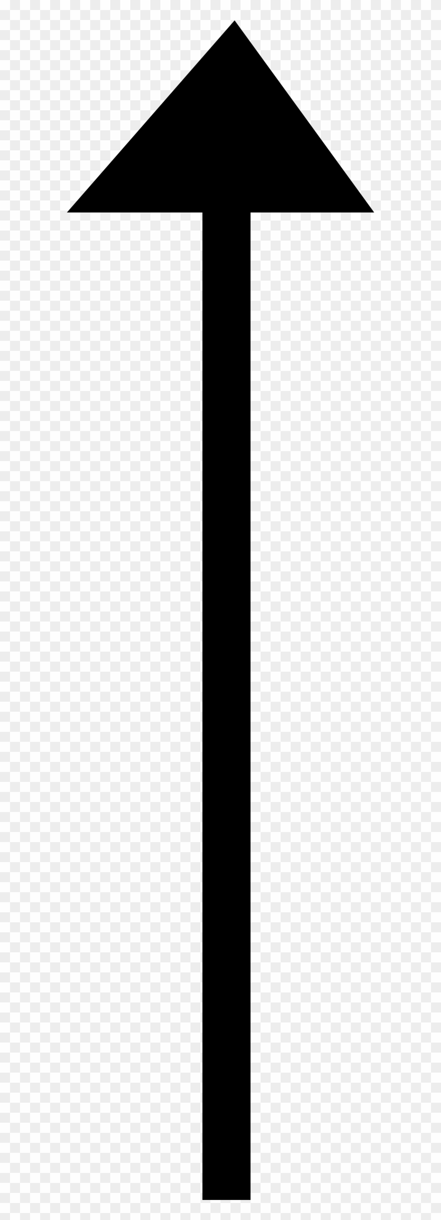 Up Arrow Cliparts - Long Arrow Pointing Up - Png Download