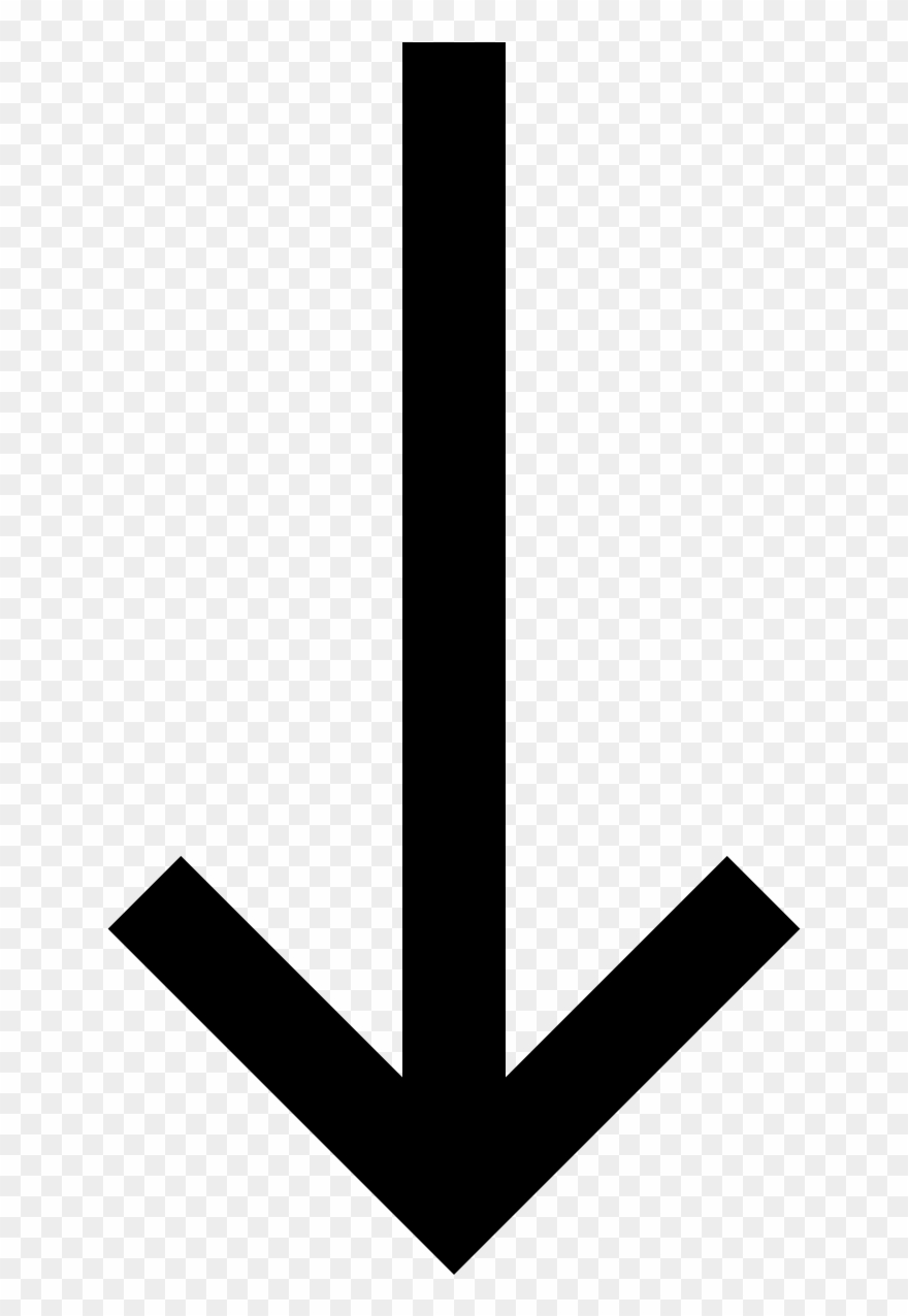 Long Arrow Down Icon Free Clip Art Of Arrow Image 1263 - Arrow Pointing Down Png Transparent Png