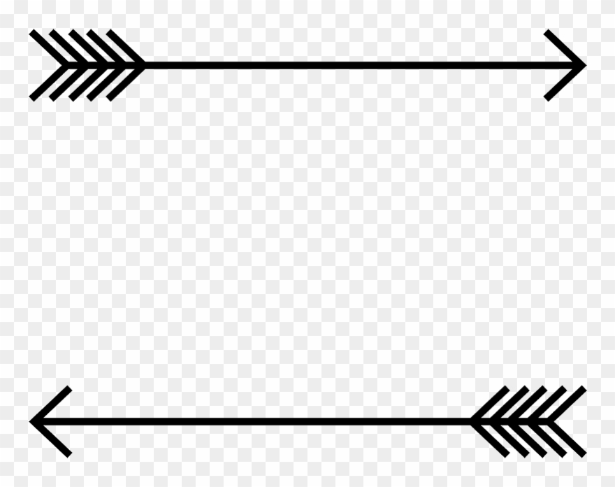 Arrow Border Rubber Stamp Border Rectangular Stamps - Ain T No Hood Like Motherhood Clipart