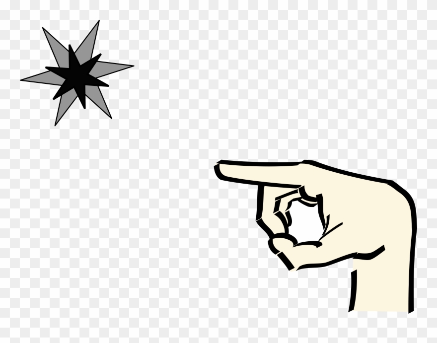 Big Image - Pointing Hand Clipart