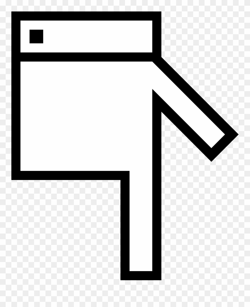 Here Clipart Hand Pointer - Mano Apuntando Hacia Abajo - Png Download