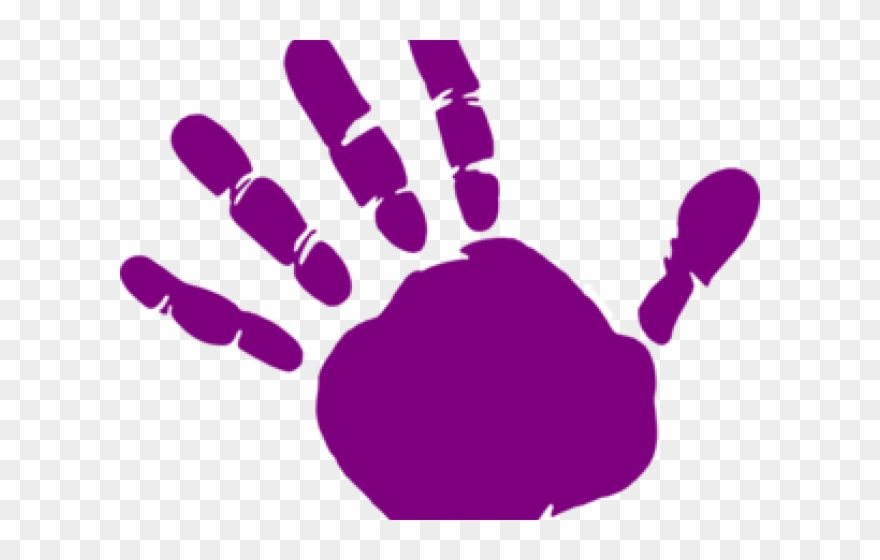 Left Hand Cliparts Free Download Clip Art - Cartoon Handprint - Png Download