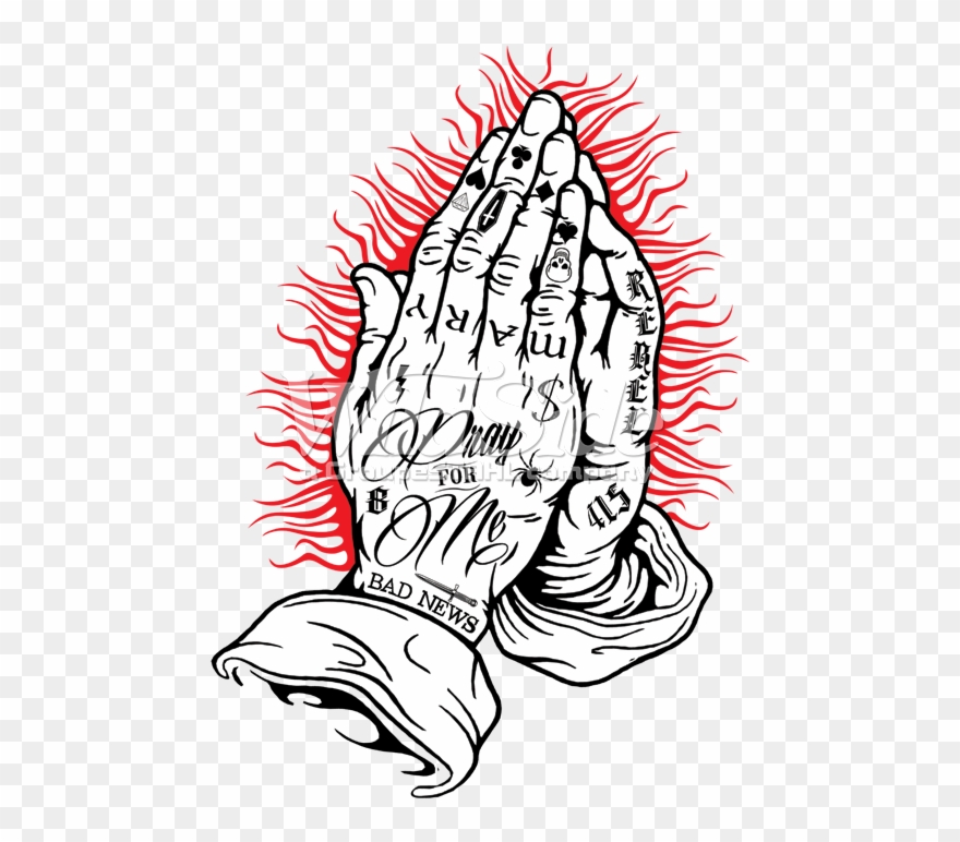 Praying Hands - Spestyle Waterproof Non-toxic Temporary Tattoo Stickerslatest Clipart