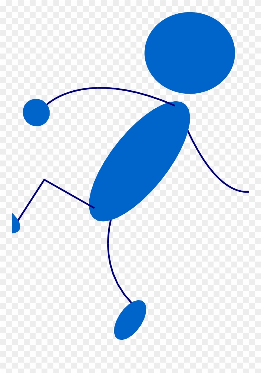 Free Blueman 205 - Stick People Clip Art - Png Download