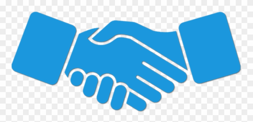 Computer Icons Clip Art Services Transprent Png - Handshake Icon Blue Transparent