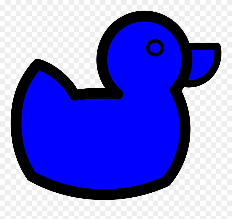 Clip Art Blue Duck - Png Download