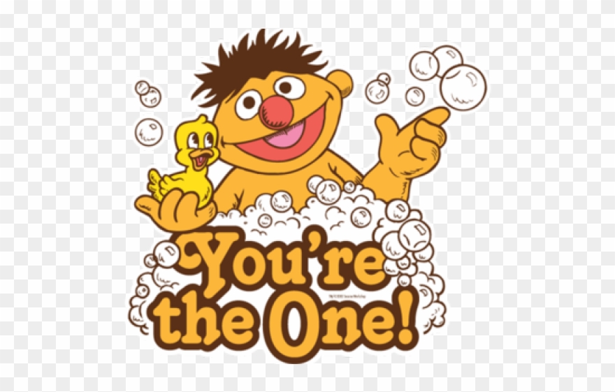 Sesam Street Clipart Ernie Rubber Duckie - Rubber Duckie Clipart Sesame Street - Png Download