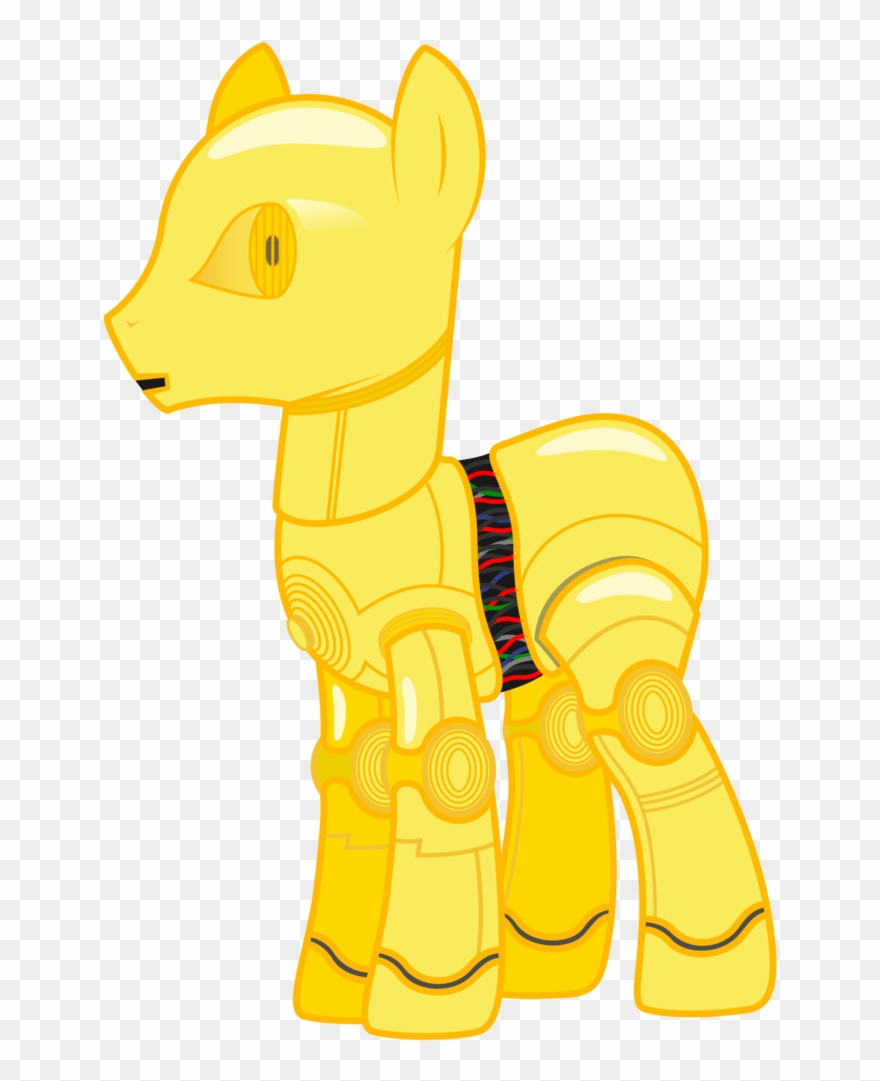 529002 Absurd Res Artist Yanoda C 3po Ponified Safe - C3po Pony Clipart