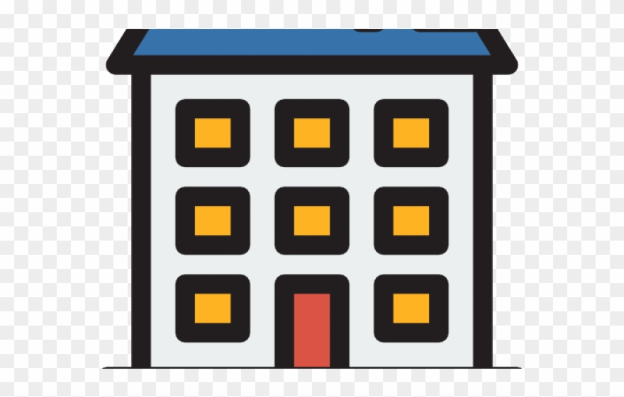 Apartment Complex Clipart Residential Building - Icon - Png Download