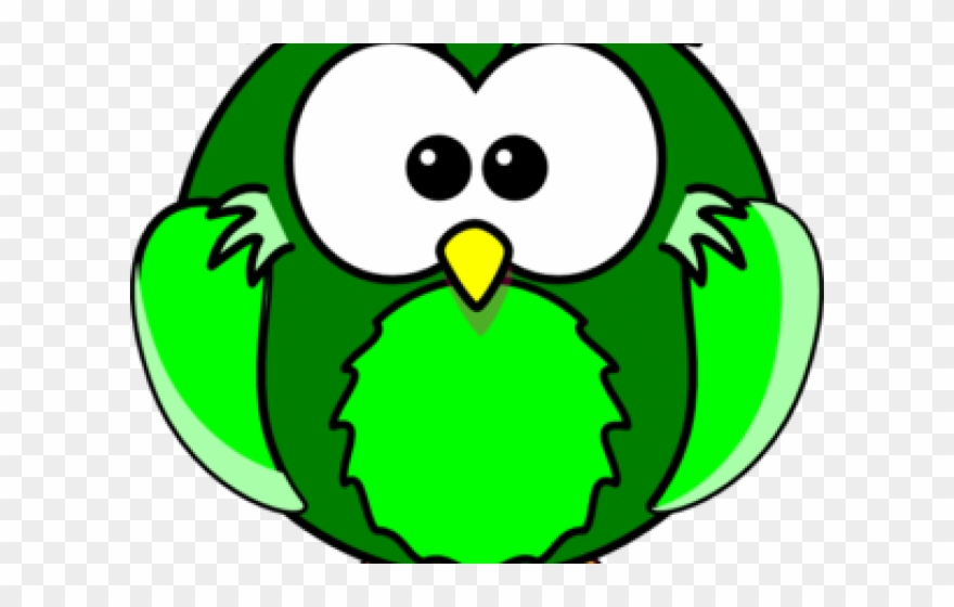 Green Clipart Owl - Nocturnal Animals Clip Art - Png Download