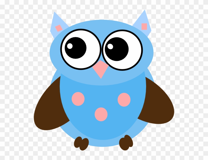 Blue Owl Svg Clip Arts 594 X 598 Px - Png Download