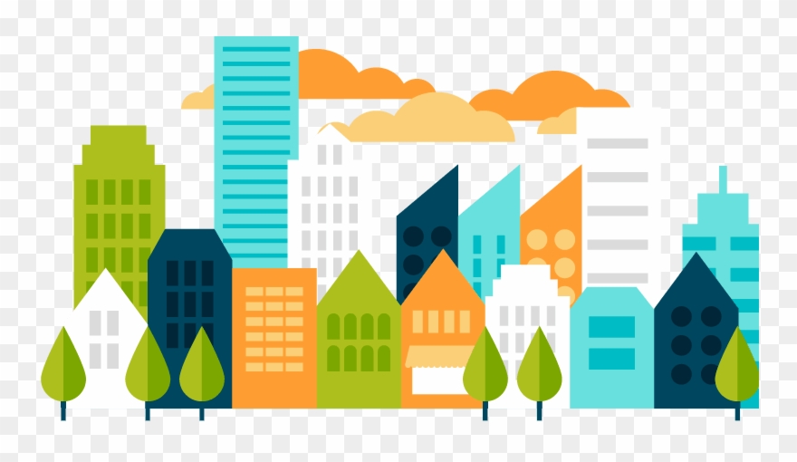 Clip Art Transparent Stock Collection Of Free Builded - Smart City Vector Png