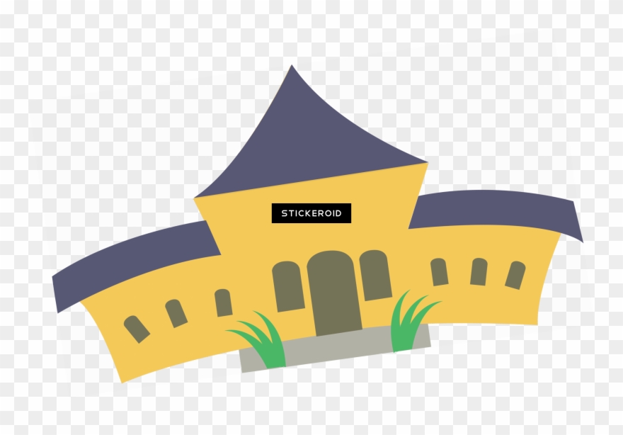 School Building - House Clipart