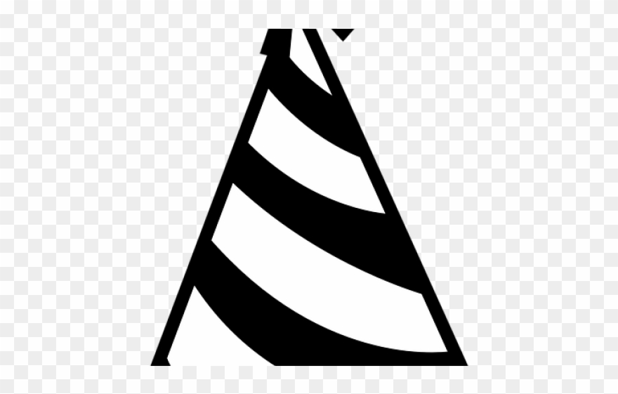 Birthday Hat Clipart Svg - Birthday Hat Clipart Black And White - Png Download