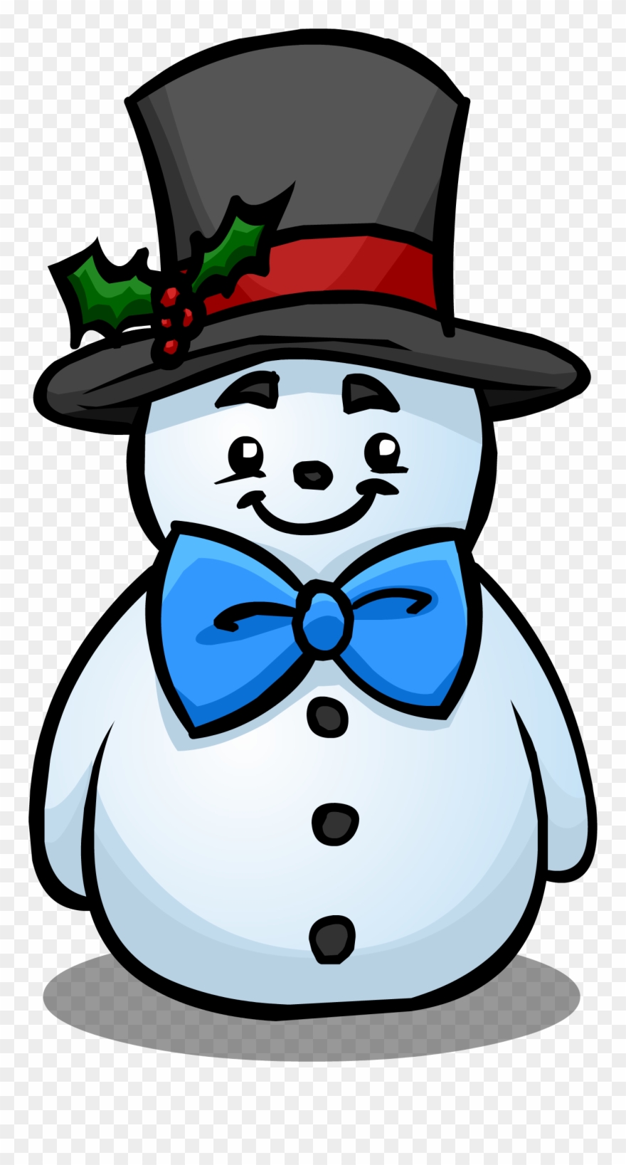 Top Hat Snowman Club - Snowman With Top Hat Clipart