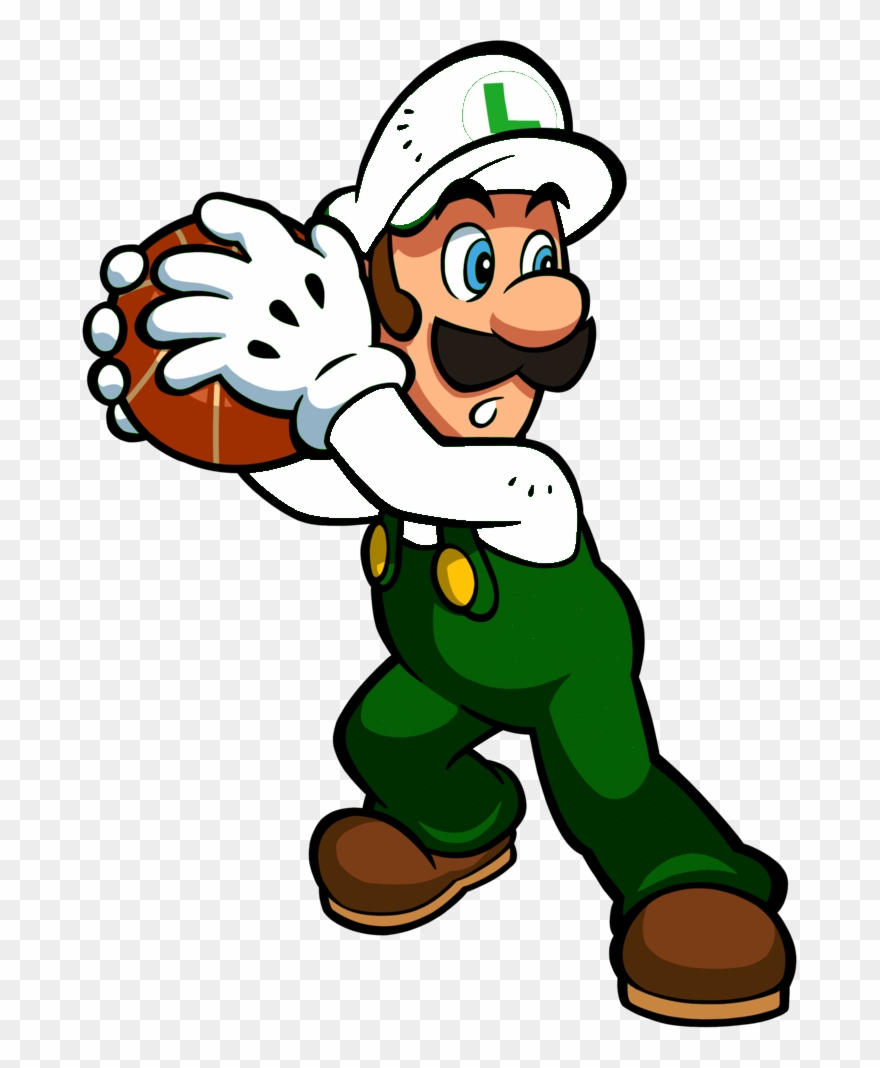 Basketball - Mario Slam Basketball Luigi Clipart