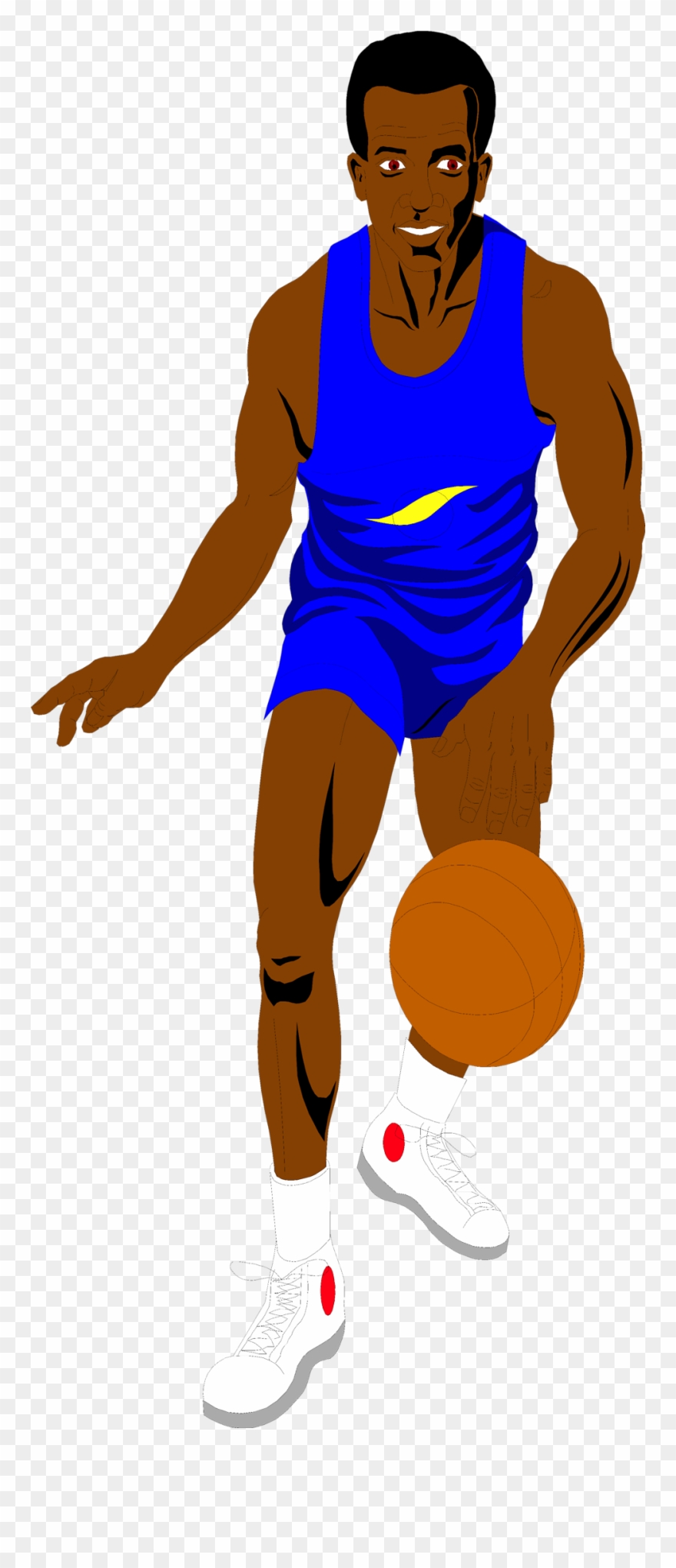 Dunking - African American No Background Clipart
