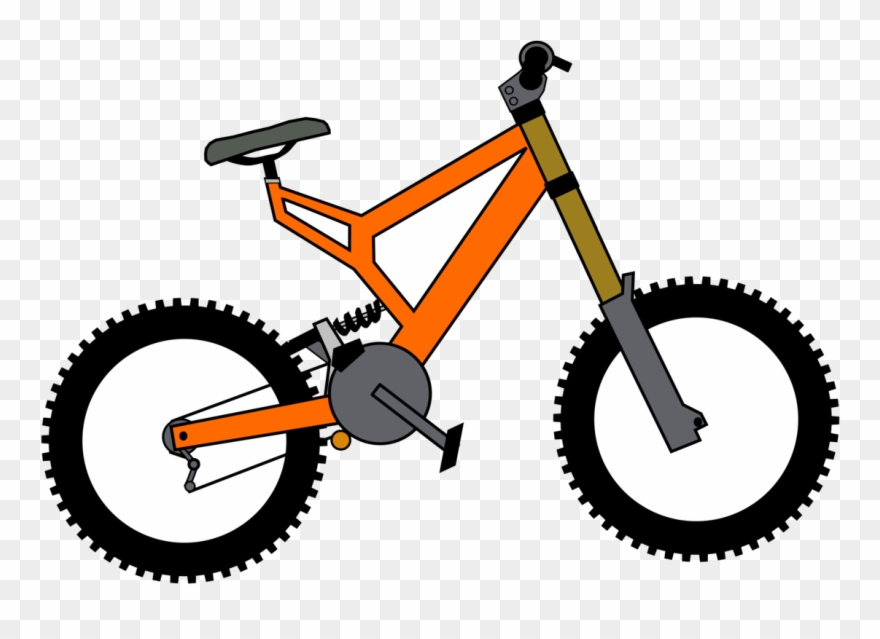 City Bicycle Cycling Mountain Bike Downhill Bike - Letter B Flash Card Clipart
