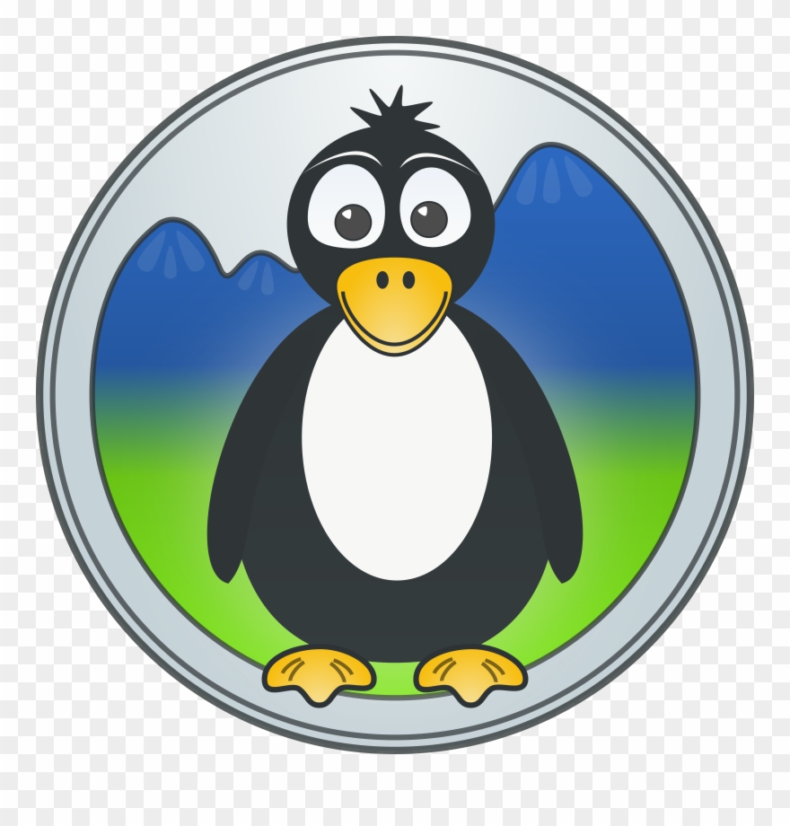 A Penguin In The Mountains Clip Art Download - Breast Cancer Penguin Magnet - Png Download